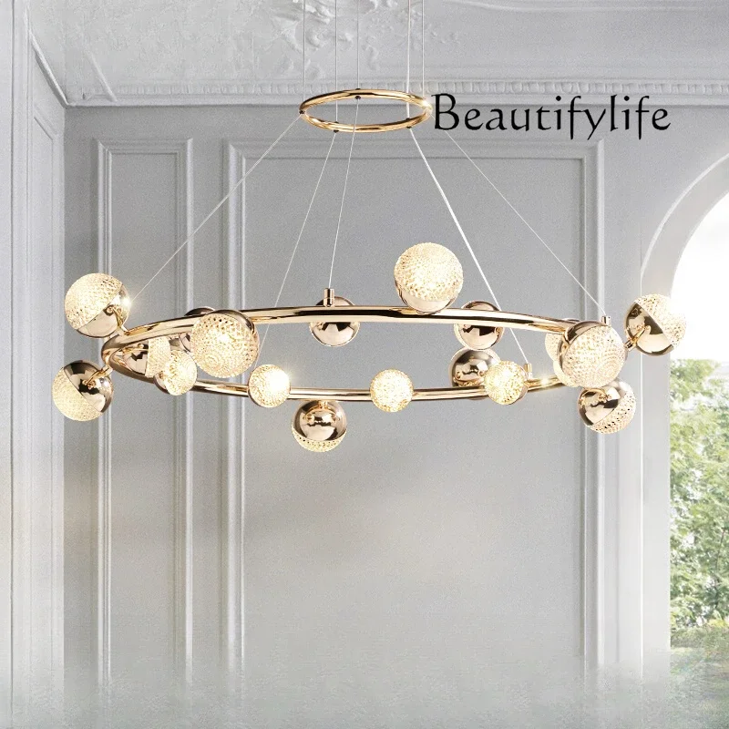 Creative chandelier postmodern French living room dining room Nordic light luxury high-end designer