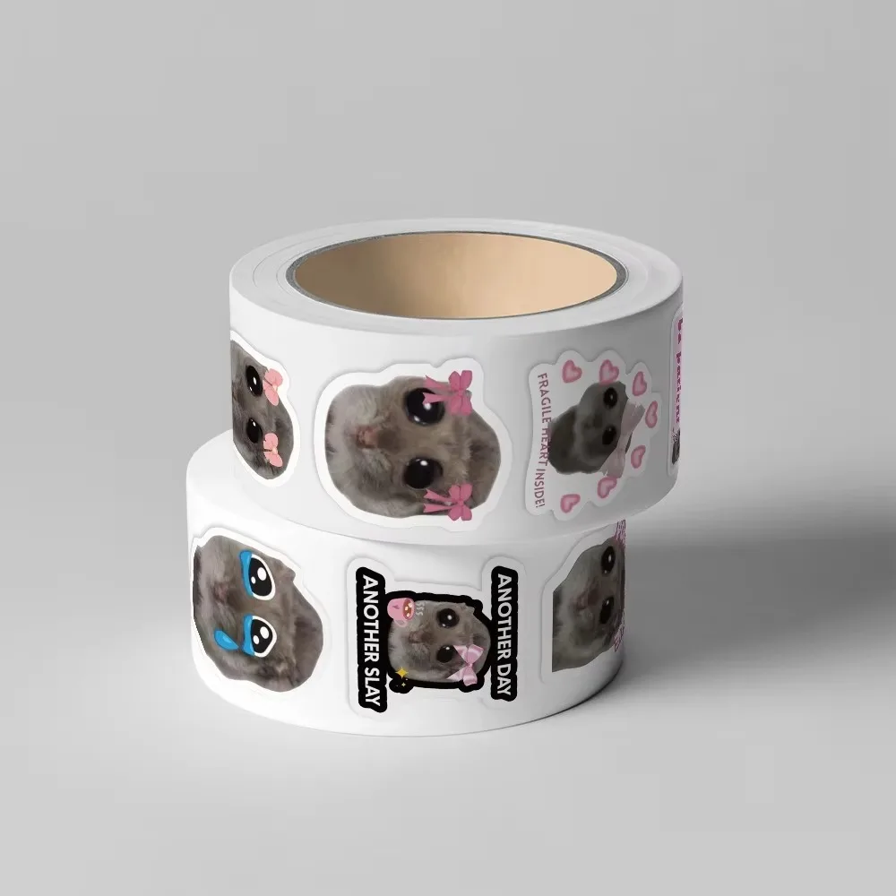 500 قطعة الكرتون مضحك متعة ميمي أنا مجرد فتاة حزينة الهامستر ملصقات DIY بها بنفسك سكرابوكينغ دفتر جراب هاتف محمول