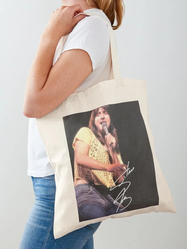 

steve perry Signed Tote Bag eco pack custom tote bag Women's shopper sacs de shopping
