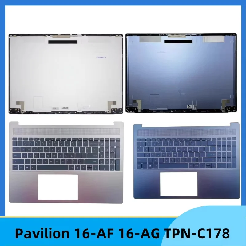 

Новинка для Pavilion 16-AF 16-AG TPN-C178, задняя крышка ЖК-дисплея, верхний чехол/верхний чехол, крышка упора для рук, клавиатура с подсветкой в США