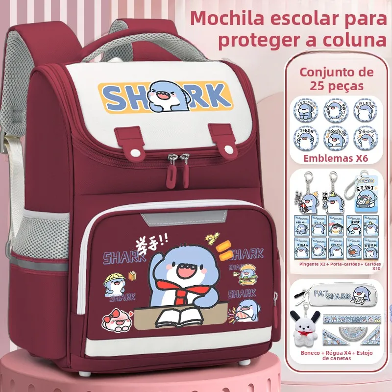 fatty-shark-collaborative-large-capacity-backpack-unisex-elementary-school-student-double-shoulder-bag-high-aesthetic-value-c