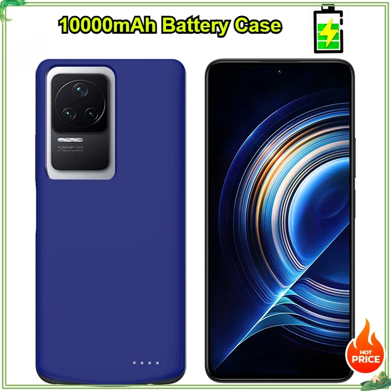 

10000mAh Battery Charger Case Cover for Xiaomi Mi Poco F5 Pro 5G External Battery Cases Power Bank Charging Cover ForPoco F5 Pro