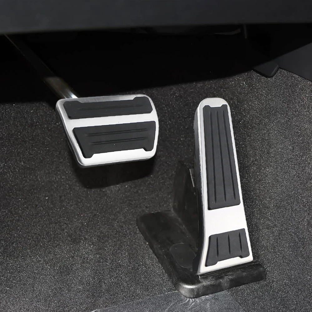 Gas Accelerator Brake Pedals Cover for Ford Explorer 2020-2023 for Lincoln Aviator 2020-2023 AT Foot Pedals Pad Protector