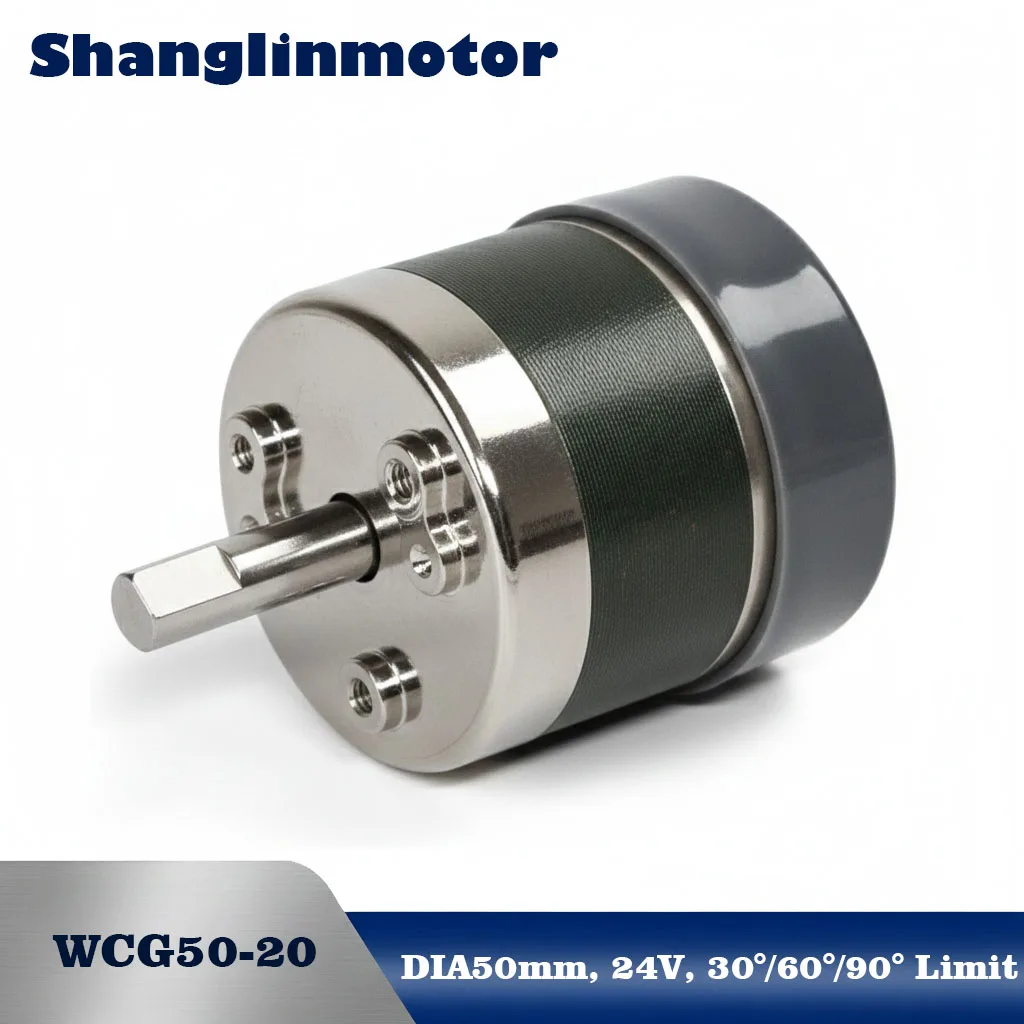 Solénoïde rotatif DC 24V WCG50-20, actionneur de tri haute vitesse, couple de 0,25 Nm, 30, 60, 90 degrés, pour obturateur laser et machine textile