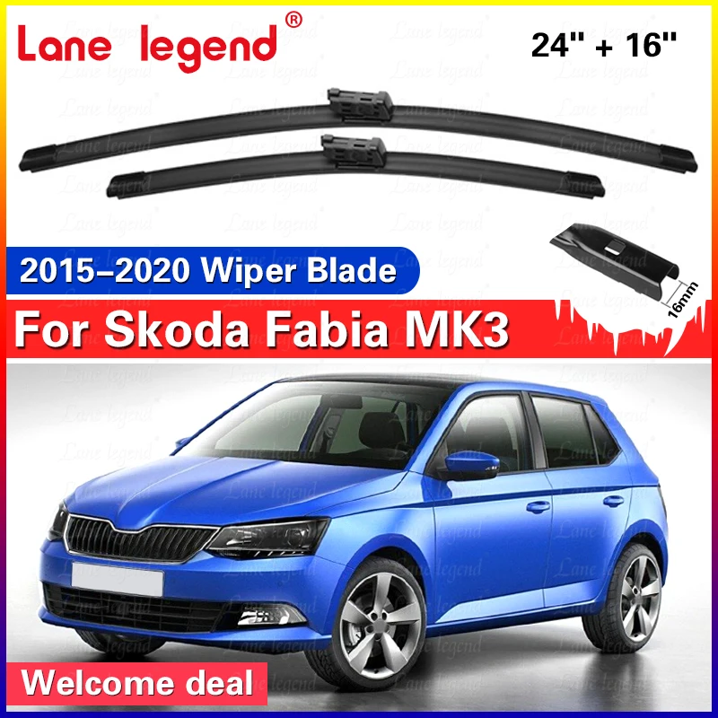 Auto Front Wischer Klingen Für Skoda Fabia 3 MK3 NJ Fließheck 2015 - 2020 2019 2018 2017 2016 2015 windschutzscheibe Windschutz Pinsel