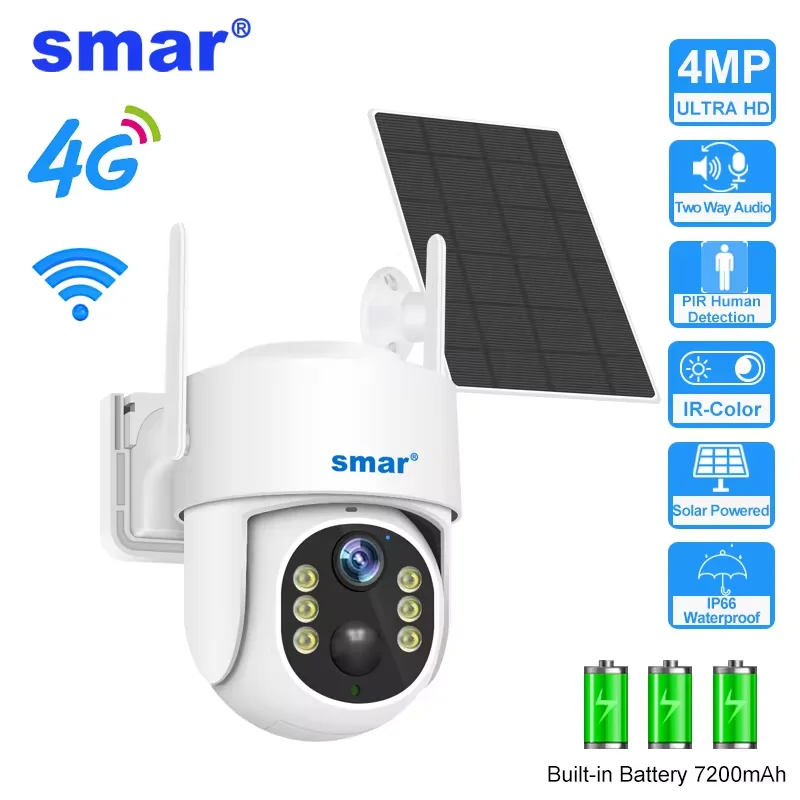 camera de vigilancia ao ar livre smar monitor de protecao de seguranca ptz deteccao humana pir camera solar wifi 4g cartao sim mp 4mp 01