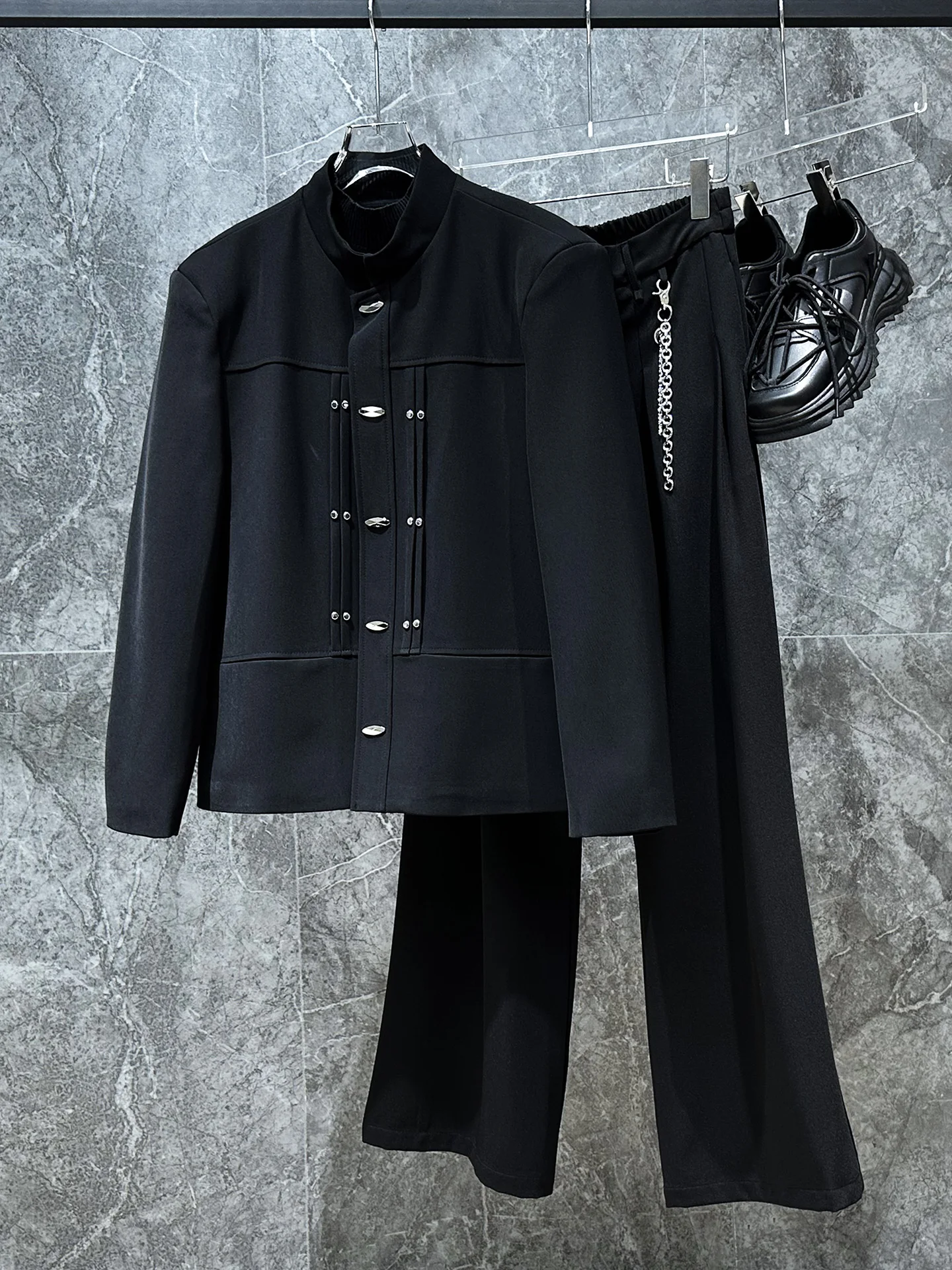 High-End Men's 2025 New Suit Jackets Male Handsome Fashion Versatile Long Sleeve Blazers Masculinity Trendy Loose Tailored Coats