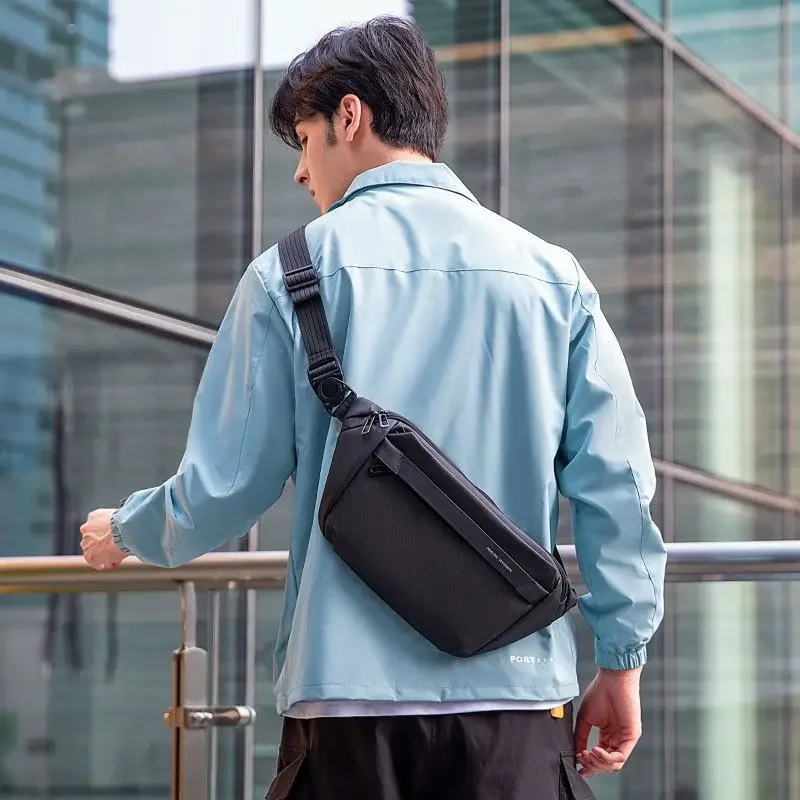 Mark Ryden  Multifunction Crossbody Bags Men Chest Bag Short Trip Water Repellent Shoulder Bag Male Casual Messengers Bag