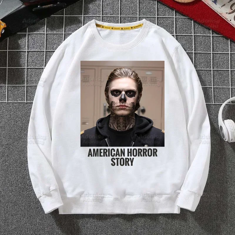 Evan Peters Printed Hoodies Autumn Sweatshirts Women Long Sleeve Casual Personaity Kawaii Clothes