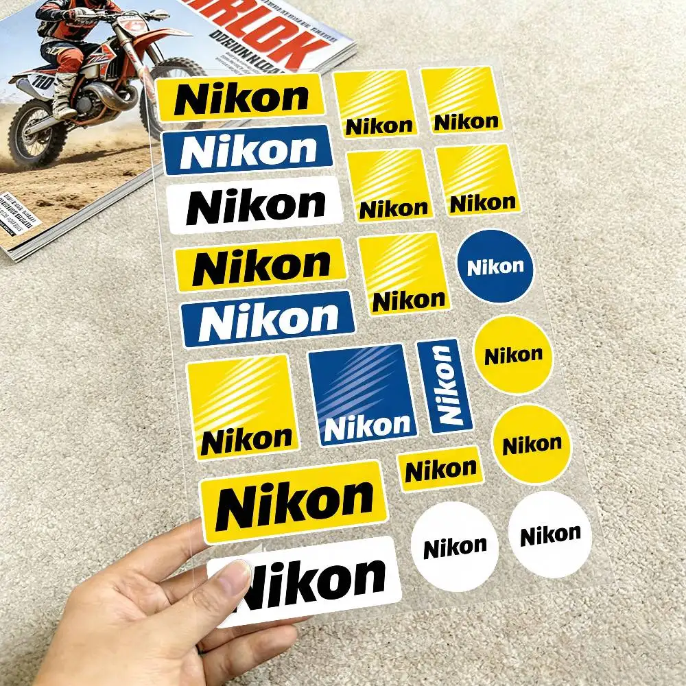 Poster N-i-kon Reflective Motorcycle Stickers, 3M Safety Warning At Night In The Dark Scooter Helmets