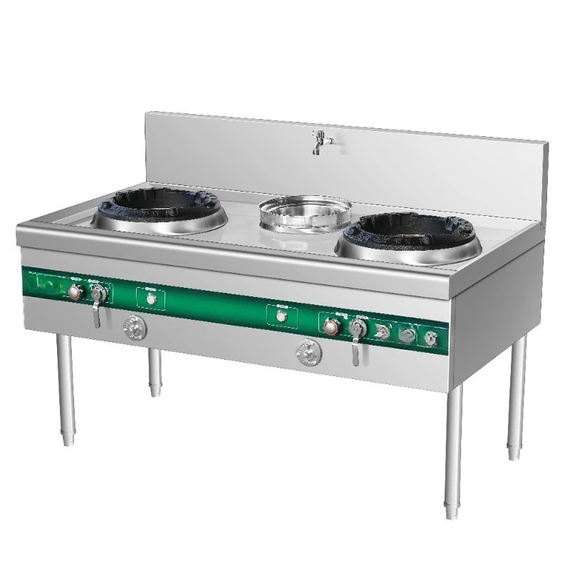

Hotel Restaurant Professional 2 Burner Wok Series Low Pressure Natural Gas Commercial Stove Stainless Steel Commercial