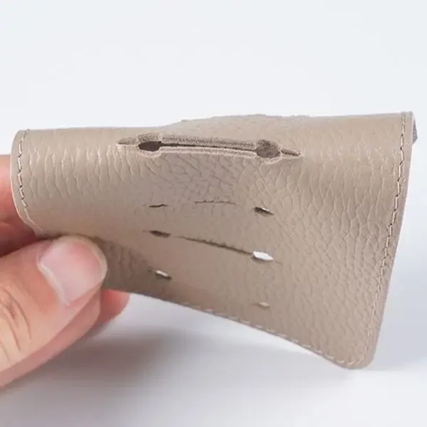 Moterm Tasche L & S Größe Ringe Protector Doppelseitige Echtes Leder Ringe Planer Zubehör Für Verhindert Mark von bindemittel