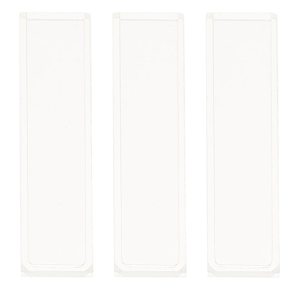 

3Pcs Glass Cuvette Set Transparent Durable Acid Alkali Resistant Standard 10mm Pathlength Spectrophotometry Cell for Lab