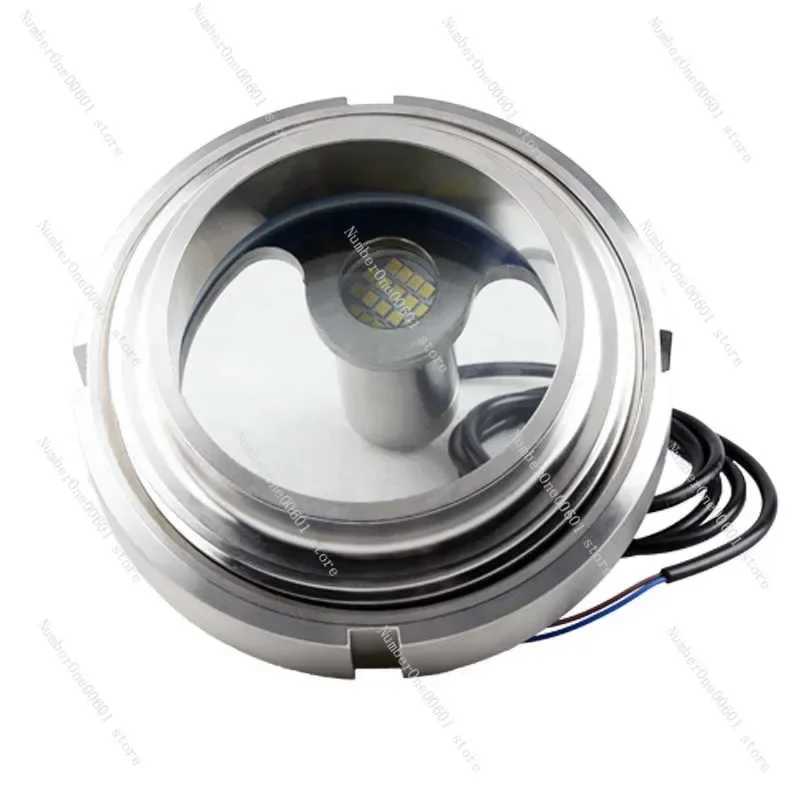 304 Stainless Steel LED Sight Glass with Cable Welding Observation Window Integrated Flashlight Viewer