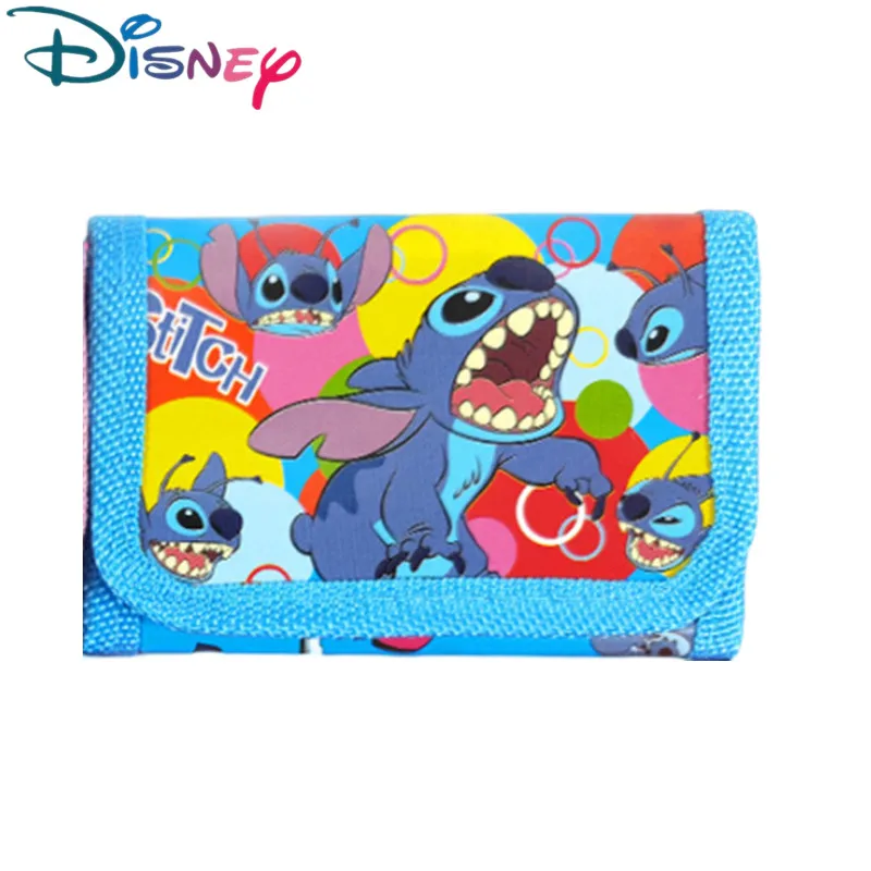 Disney Stitch Mickey kids Wallet coin bag Kawaii Frozen Elsa Short Wallet Cartoon Coin Purse Party Christmars Gifts Radom one