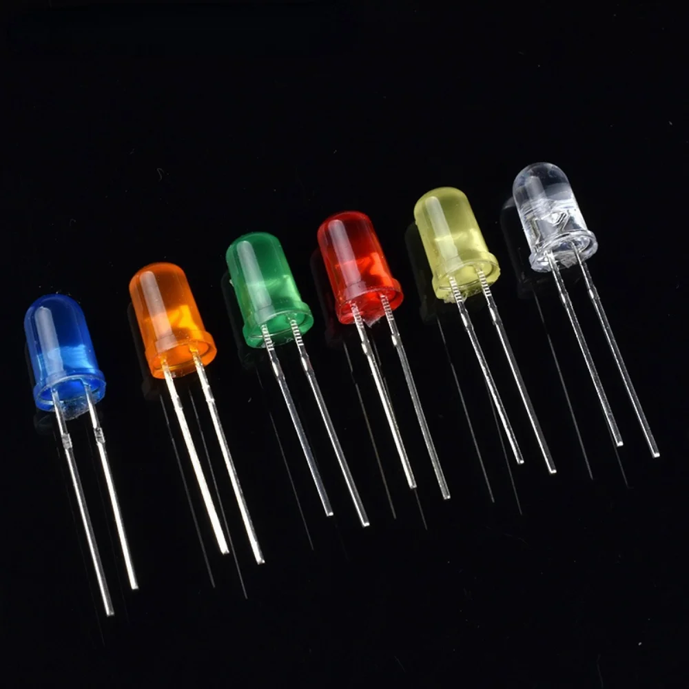 3mm 5mm LED Diode Assorted Kit White Green Red Blue Yellow Orange F3 F5 Mini Light Emitting DIY led lights Diodes Electronic Kit