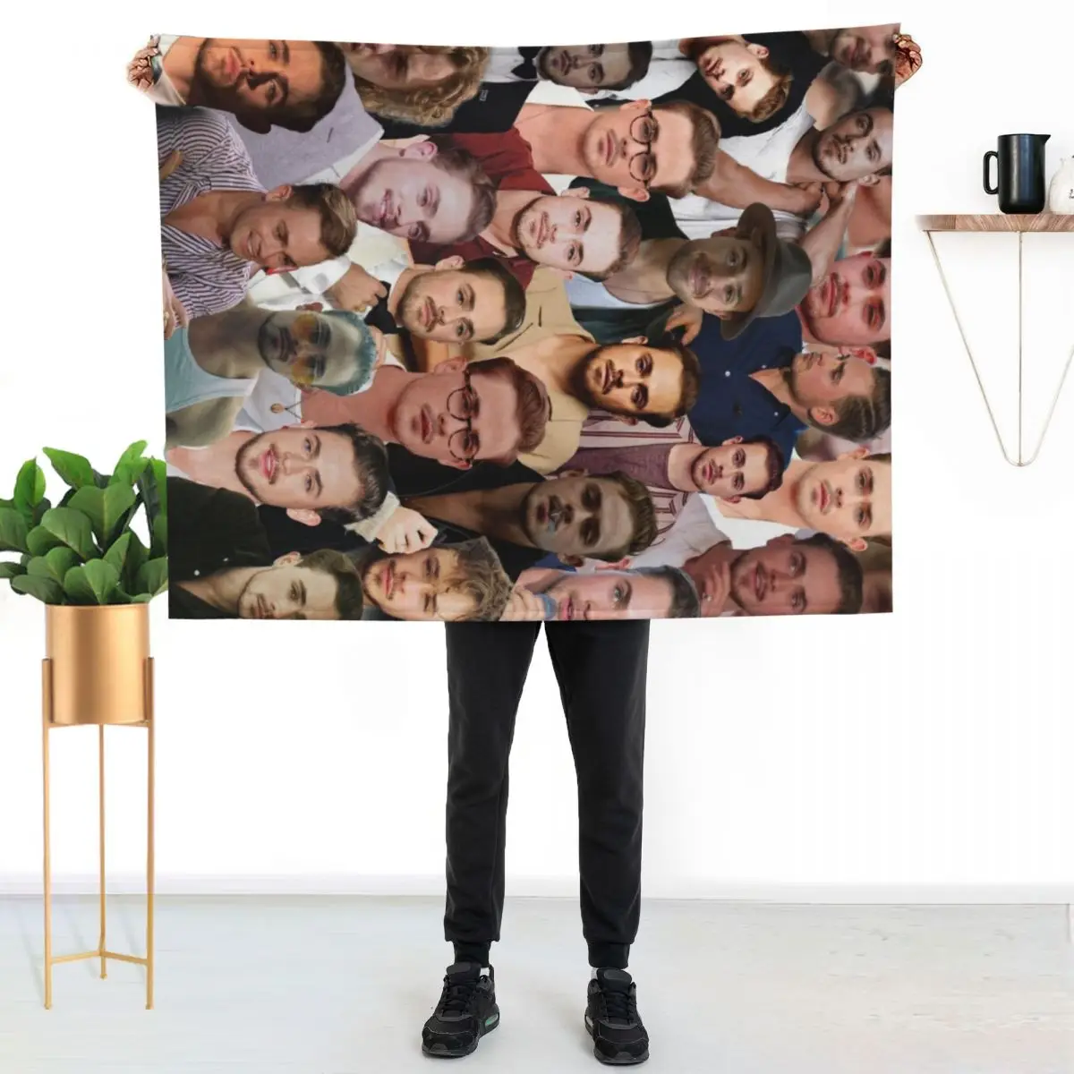 

Dacre Montgomery Photo Collage Throw Blanket Soft Solid Color Blanket for Couch Bed