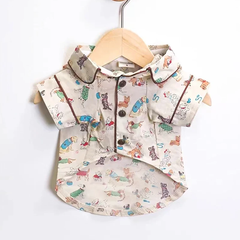 

Cat Puppy Shirt Summer Pet Apparel Small Dog Clothes Yorkshire Pomeranian Shih Tzu Maltese Poodle Bichon Schnauzer Clothing 2025