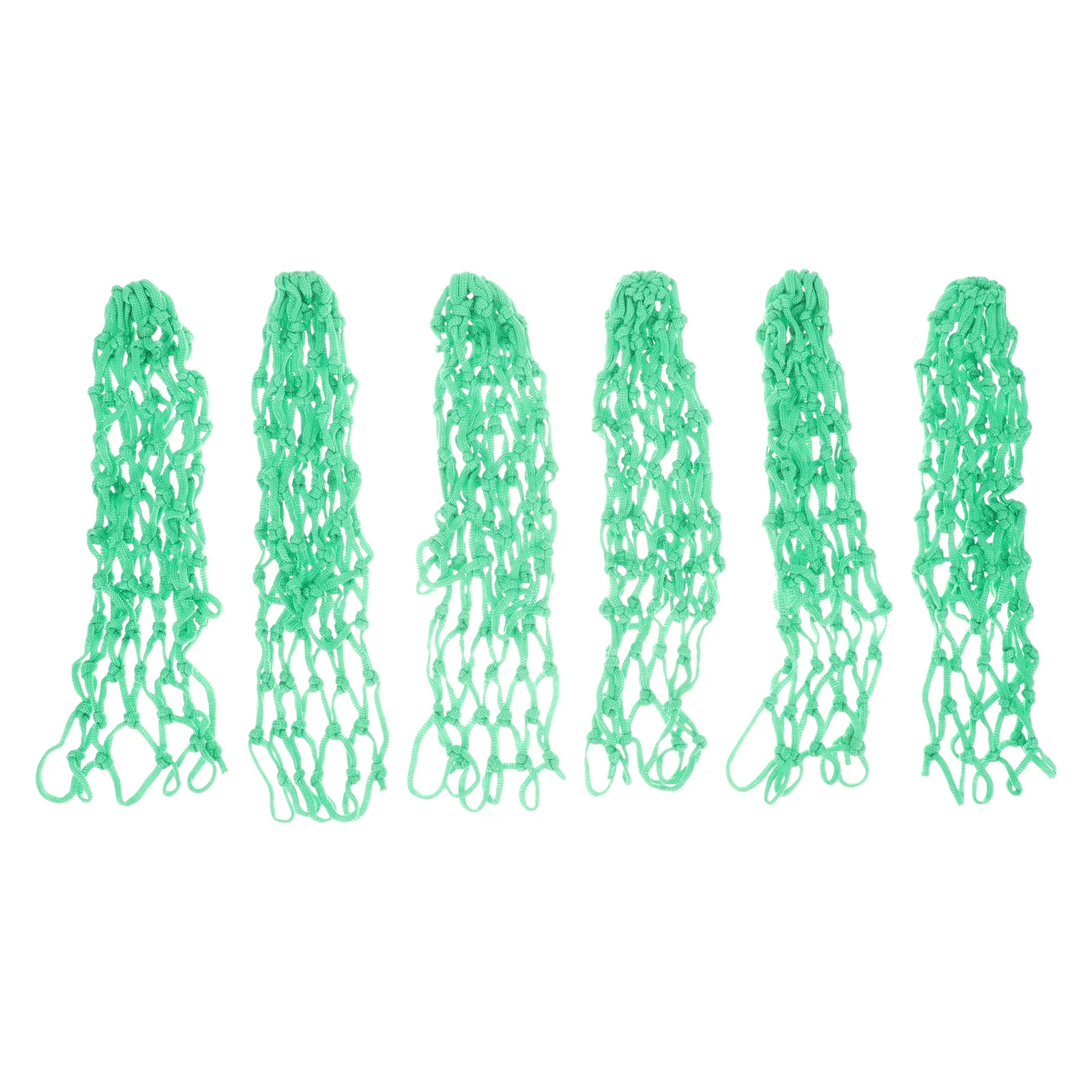 

6 Pcs Billiards Net Bag Drop Pool Table Accessories Professional Pockets American Style 30x10cm Storage Holder Green