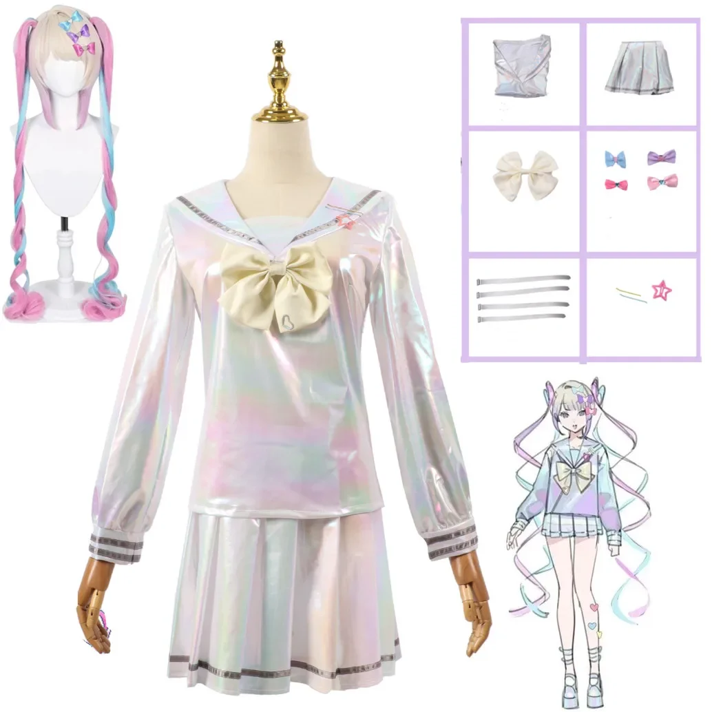 Gioco neughty GIRL explosive KAngel Costume Cosplay Lolita Girls Beautiful Laser JK Sailor Suit uniforme scolastica Comic Con