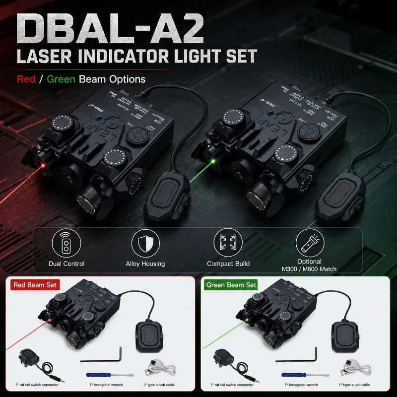 Handcraft Project Lighting Kit Red‑Green Tone Beam Dual‑Switch Illumination Component
