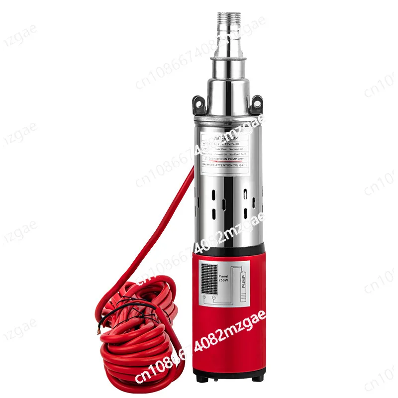 

DC Screw Solar Water Pump, Submersible, High Pressure, 12V, 30Meter, High Lift, 3SYDC12/S1.5-30