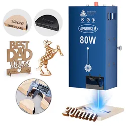 AENBUSLM 80W/40W/30W/20W/10W Laser Engraving Head For CNC Engraver Wood Cutting DIY Laser Tools 450nm Blue Light Laser Module