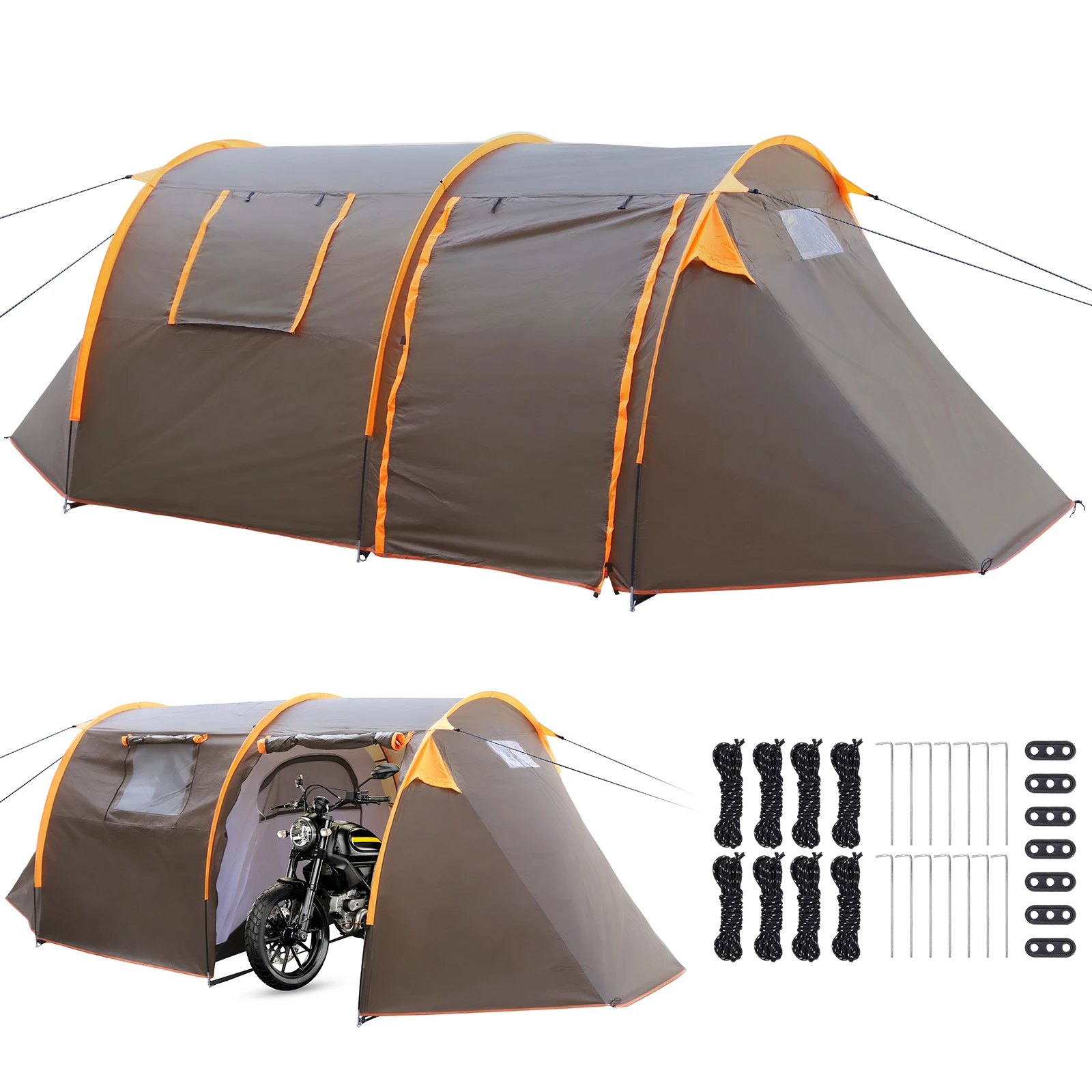 

Oxford 2-Person Backpacking Tent Windproof 4 Season Tent Rainproof Lightweight Tent for Camping Hiking Cycling
