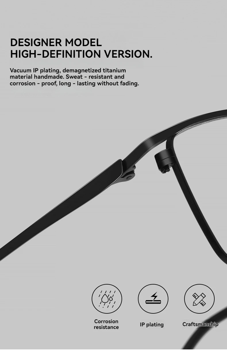 نظارات قصر النظر خفيفة للغاية من التيتانيوم النقي إطار نظارات نسائية إطارات نظارات بصرية من التيتانيوم للنساء والرجال