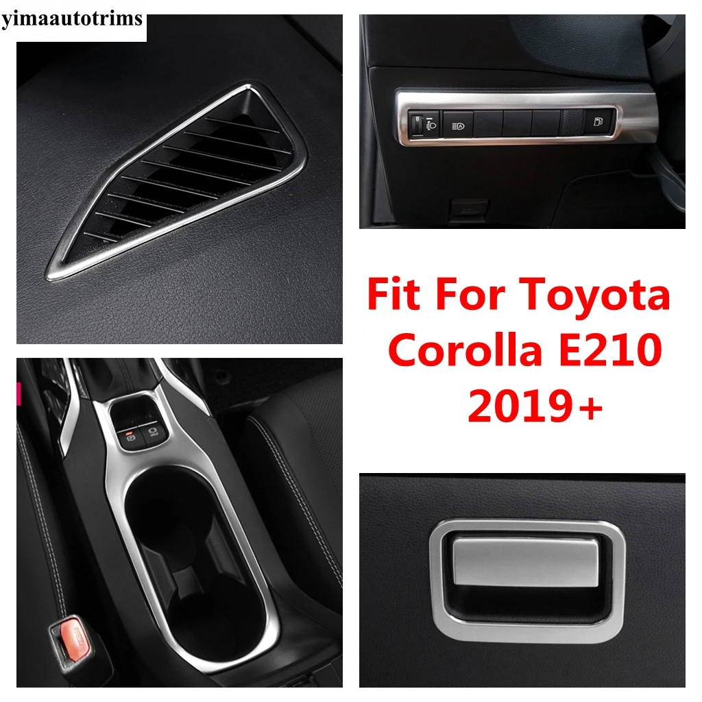 

Front Water Cup Panel / Rest Pedal / Glove Box / Head Lamp / Air AC Vent Cover Trim Accessories For Toyota Corolla 2019 - 2024