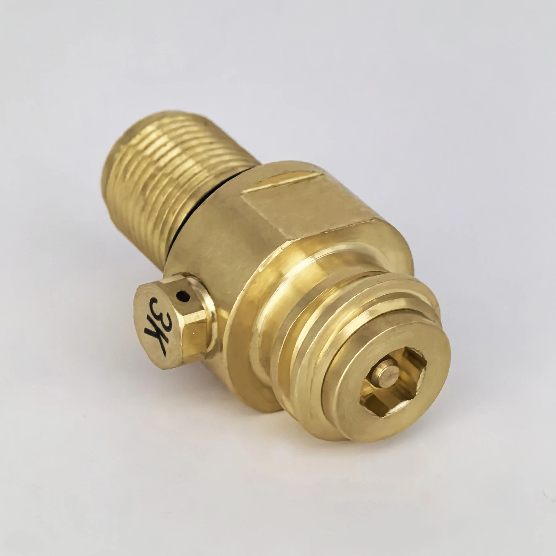 M18x1.5 Thread Soda Water CO2 Cylinder Tank Bottle Valve Adapter ON/OFF Refill Filling TR21-4 Sparkling Water Machine