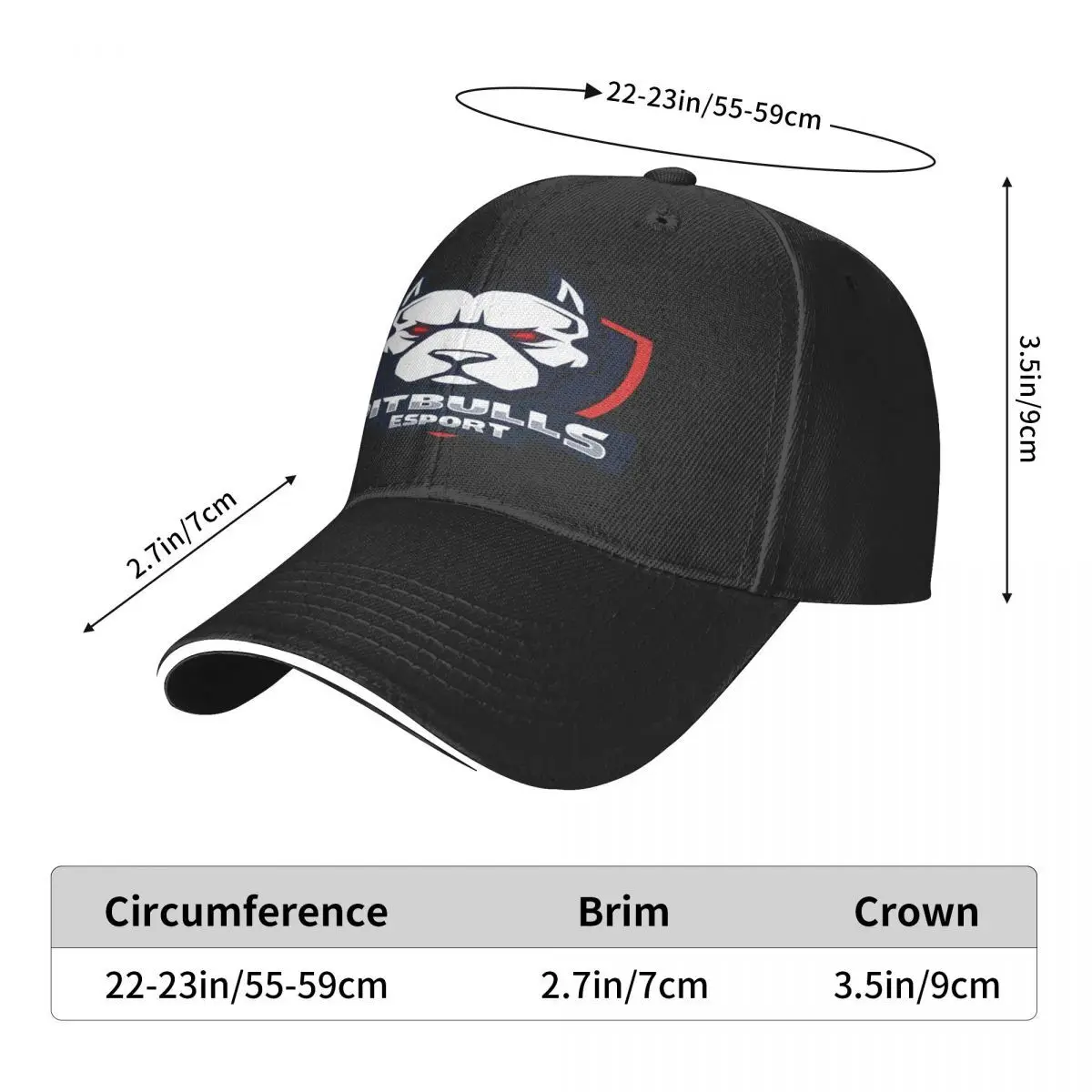 Pitbull Logo 2593 Hoed Mannen Caps Vrouwen Pet Voor Vrouwen Baseball Cap Man Hoed Baseball Cap