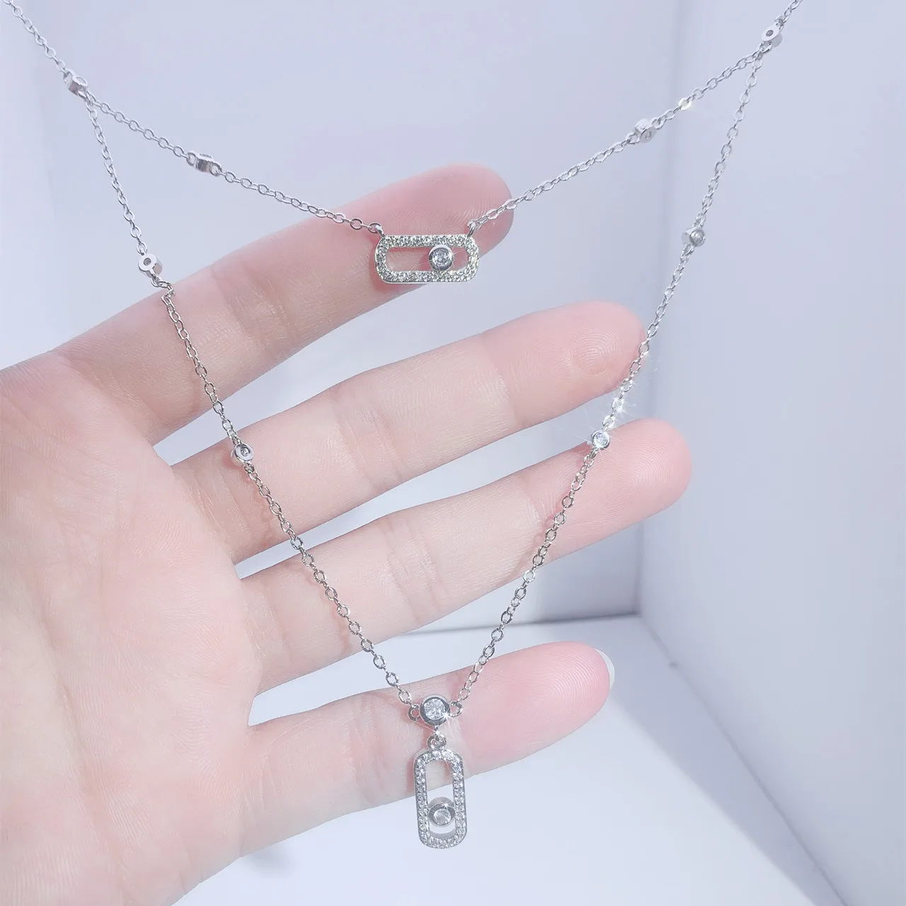2025 Newest High Quality Luxury Sparkling Necklace Unique Designer Piece | Perfect Gift for Girls