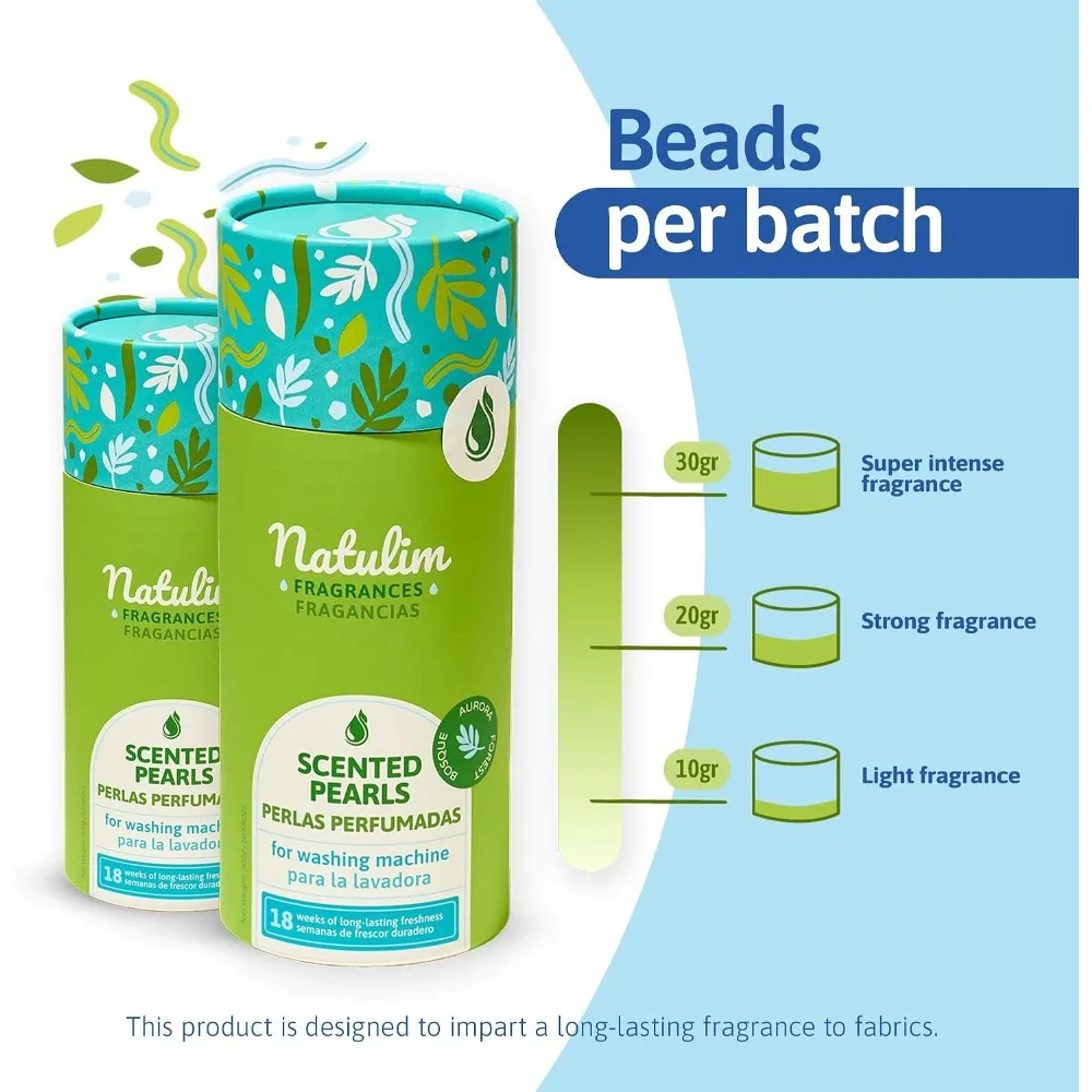 Long Lasting Fresh Floral Scent Booster Beads for Laundry In Wash Scented Pearls Fabric Softener Natural Odor Eliminator for Clothes Up to 30 Washes Aurora Forest view 6