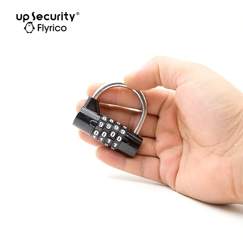 4 Gym Club Trumpet Locker Toolbox Security Window Padlock U-shaped Password Lock 06-4H