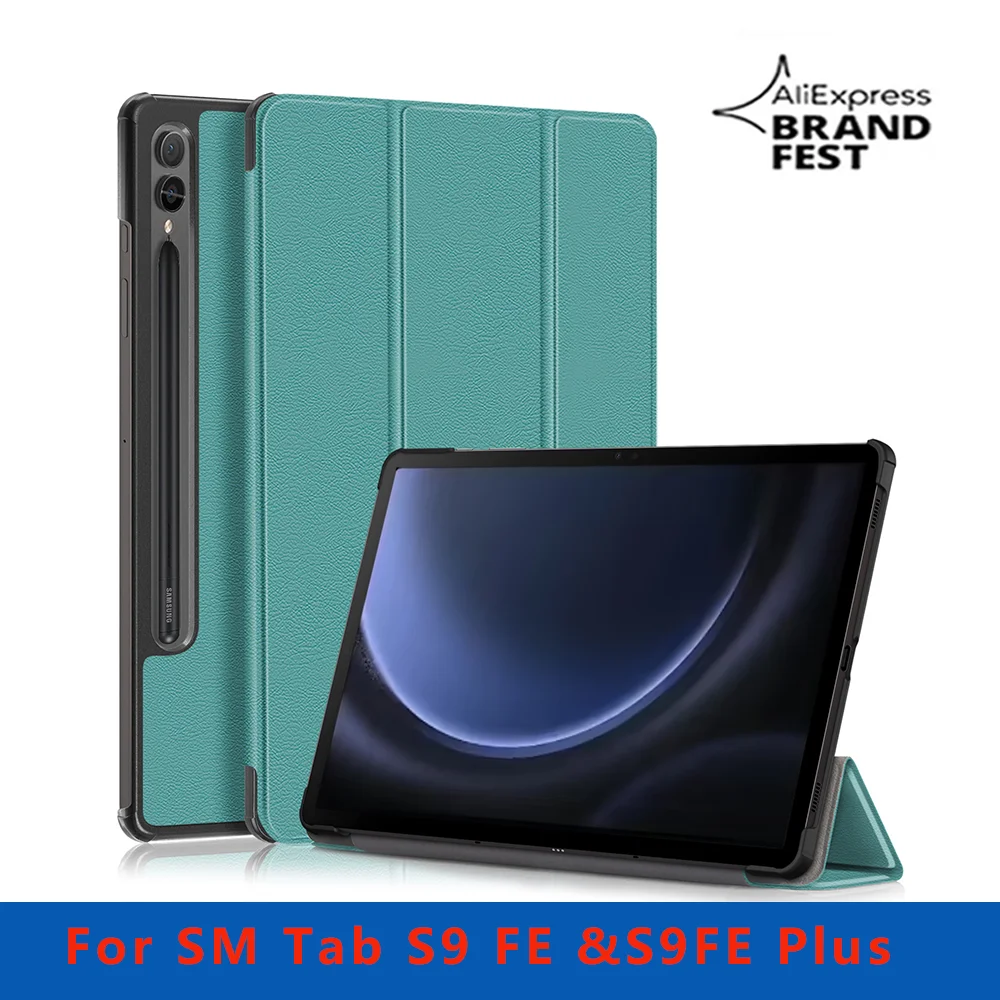 Case For Samsung Galaxy Tab S9 FE Plus 12.4 Case Slim Funda Smart Sleep SM-X610 SM-X616B