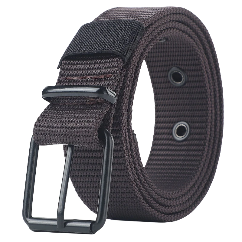 Perforated canvas belt for men and women Jeans cloth pants needle buckle belt for Student youth recreational sports belt for wom