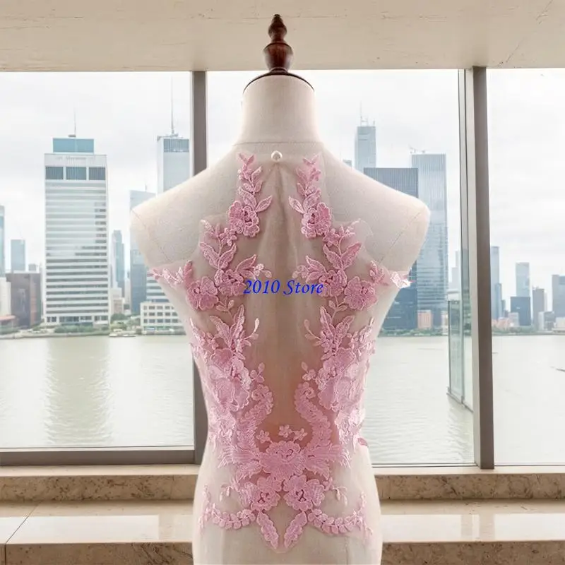 

F3MF Handmade Polyester Thread Wedding Corsage Dress Embellishment Brooches