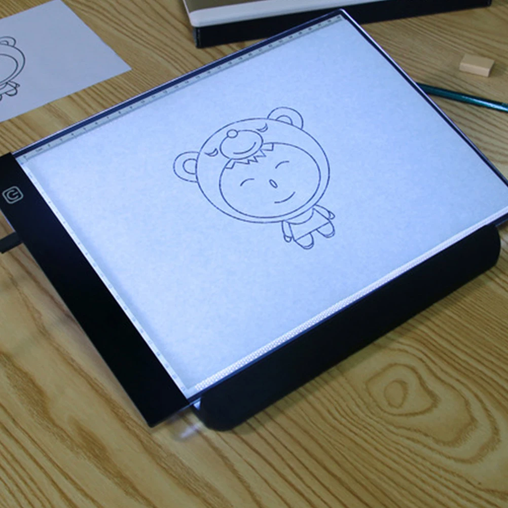 

A4 Led Drawing Board Copy Light Writing Desk Slim Illuminating Third Gear Usb Calligraphy Lightbox Pad Stencil Scale 5V Safe