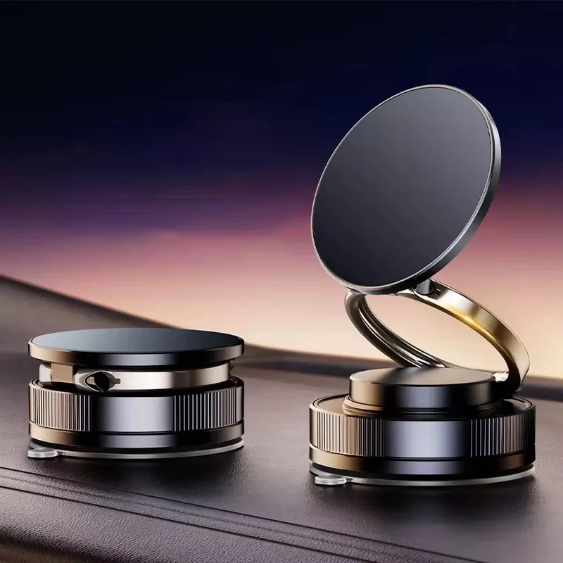 

360 Degree Vacuum Magnetic Car Phone Holder Universal Suction Cup Phone Bracket GPS Stand in Car for iPhone 16 15 14 Pro Samsung