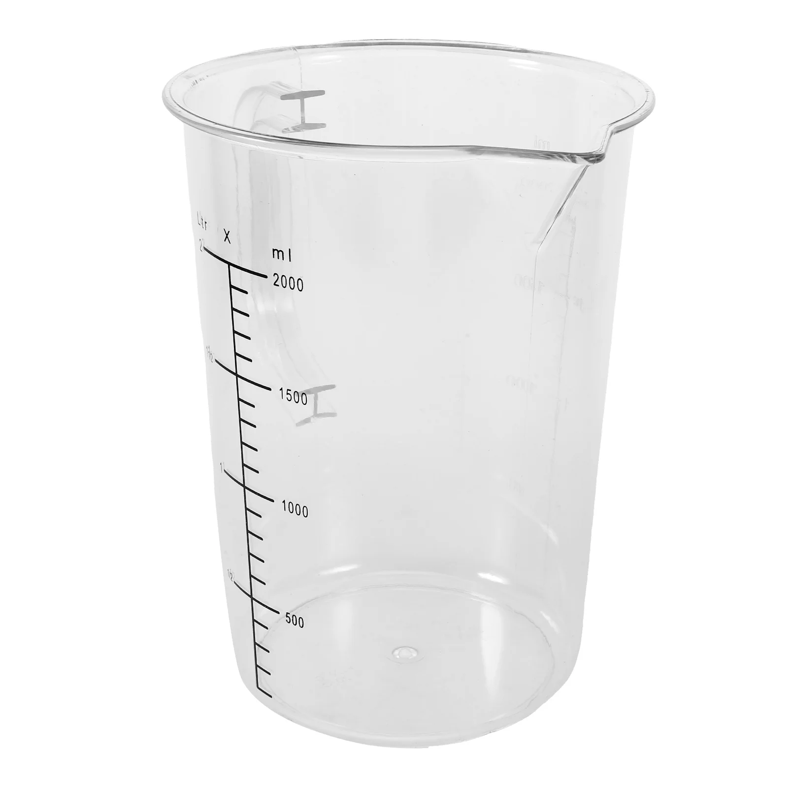 

Large Capacity Cups Milk Cup 2000ml Milk Pitcher Graduated Scale Coffee Cup Scale Kitchen Tool Portable Handle