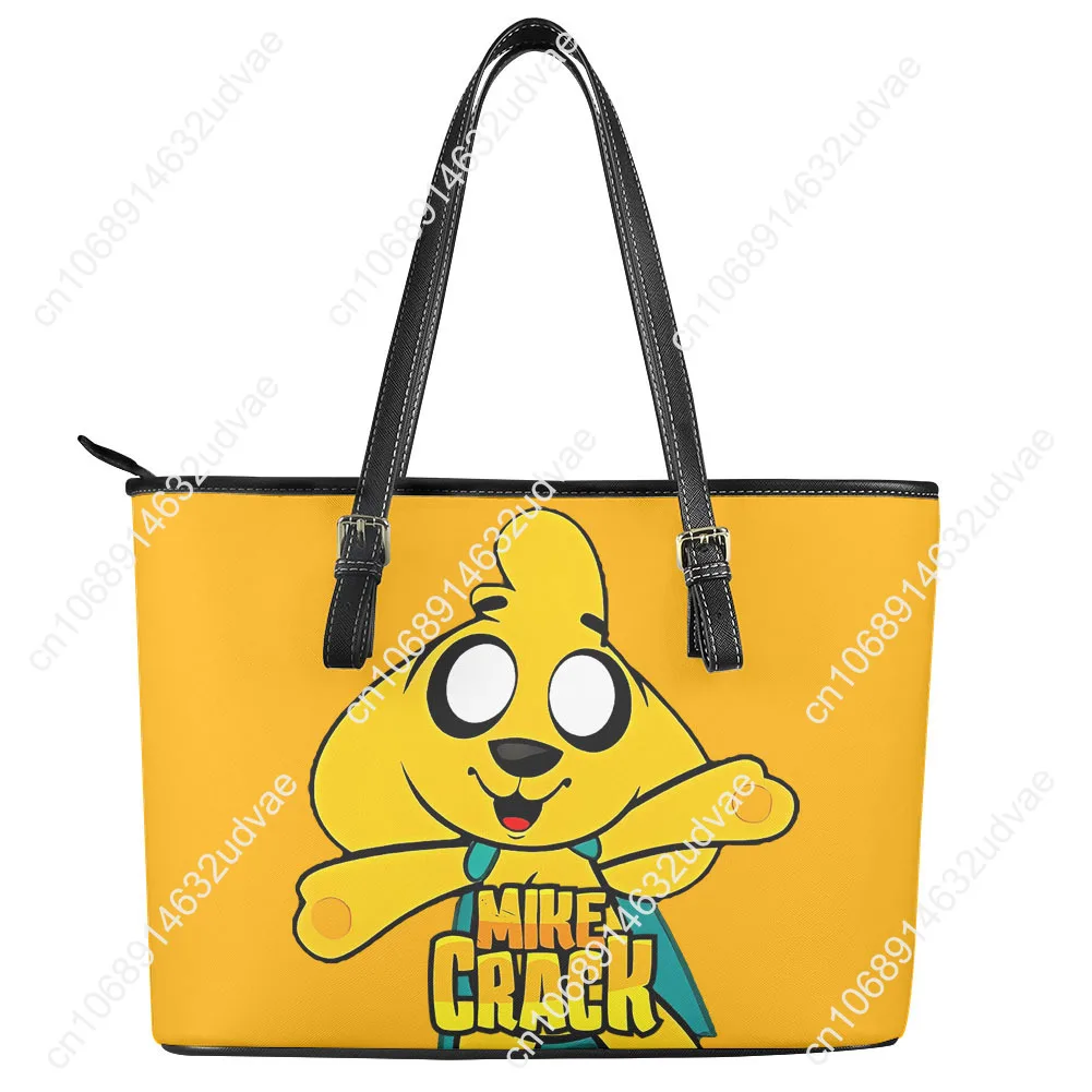 Mikecracks Handbag Womens Mens Personalized Tote Bag Fashion Shoulder Bag Business Commuter Leather Purse Grocery Bag Gift