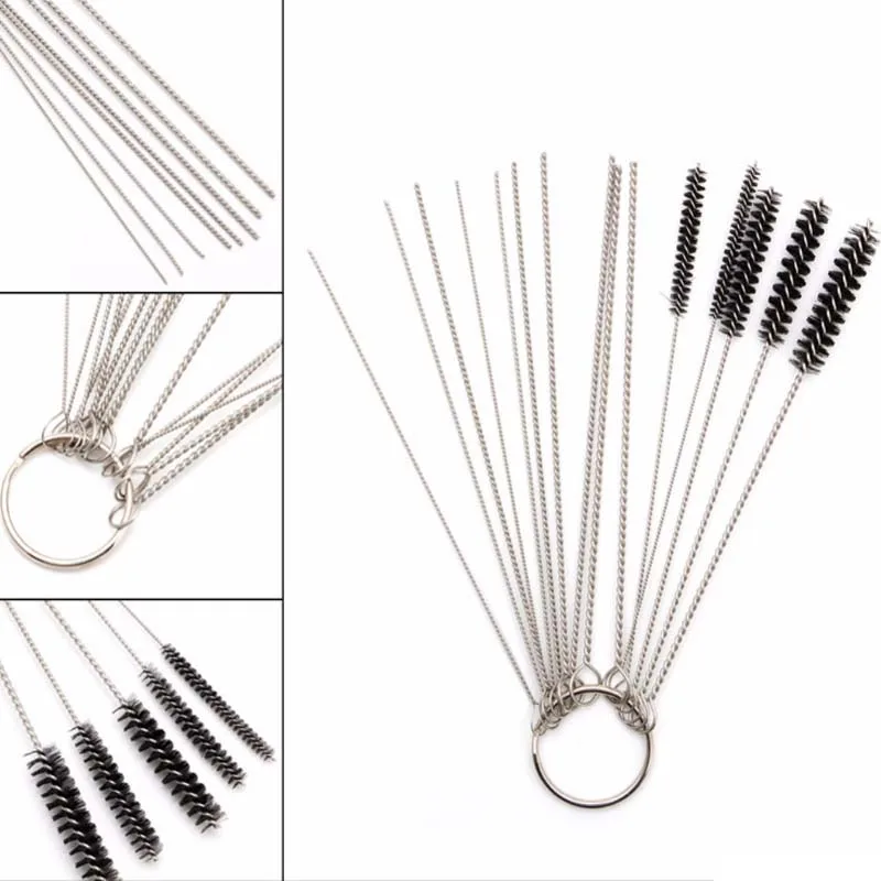 Motorcycle Carburetor Cleaning Tool Carbon Dirt Jet Remove Brushes Needles for Moped Scooter ATV Carb Jets Wire Cleaner Kits