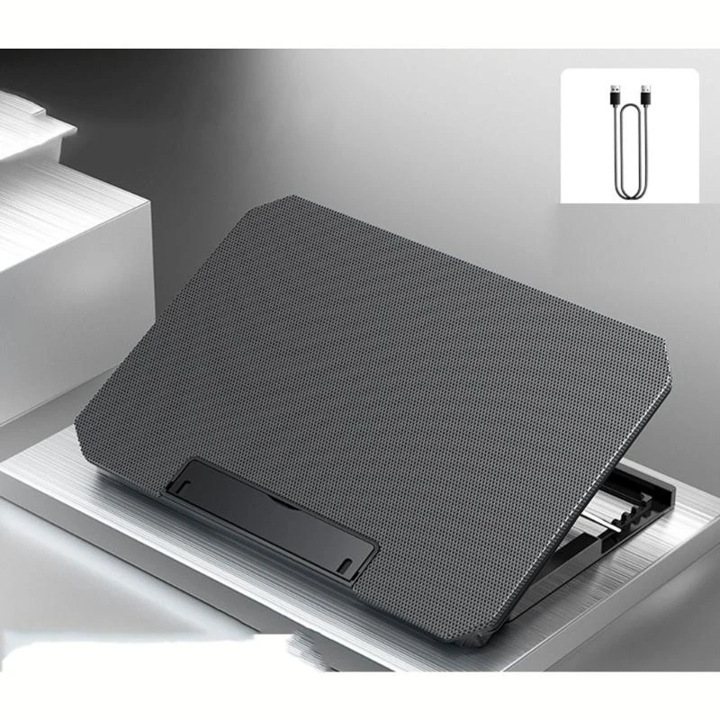 

Подставка для охлаждающей подставки для игрового ноутбука с 2 вентиляторами и 2 USB для охлаждающей подставки для ноутбука