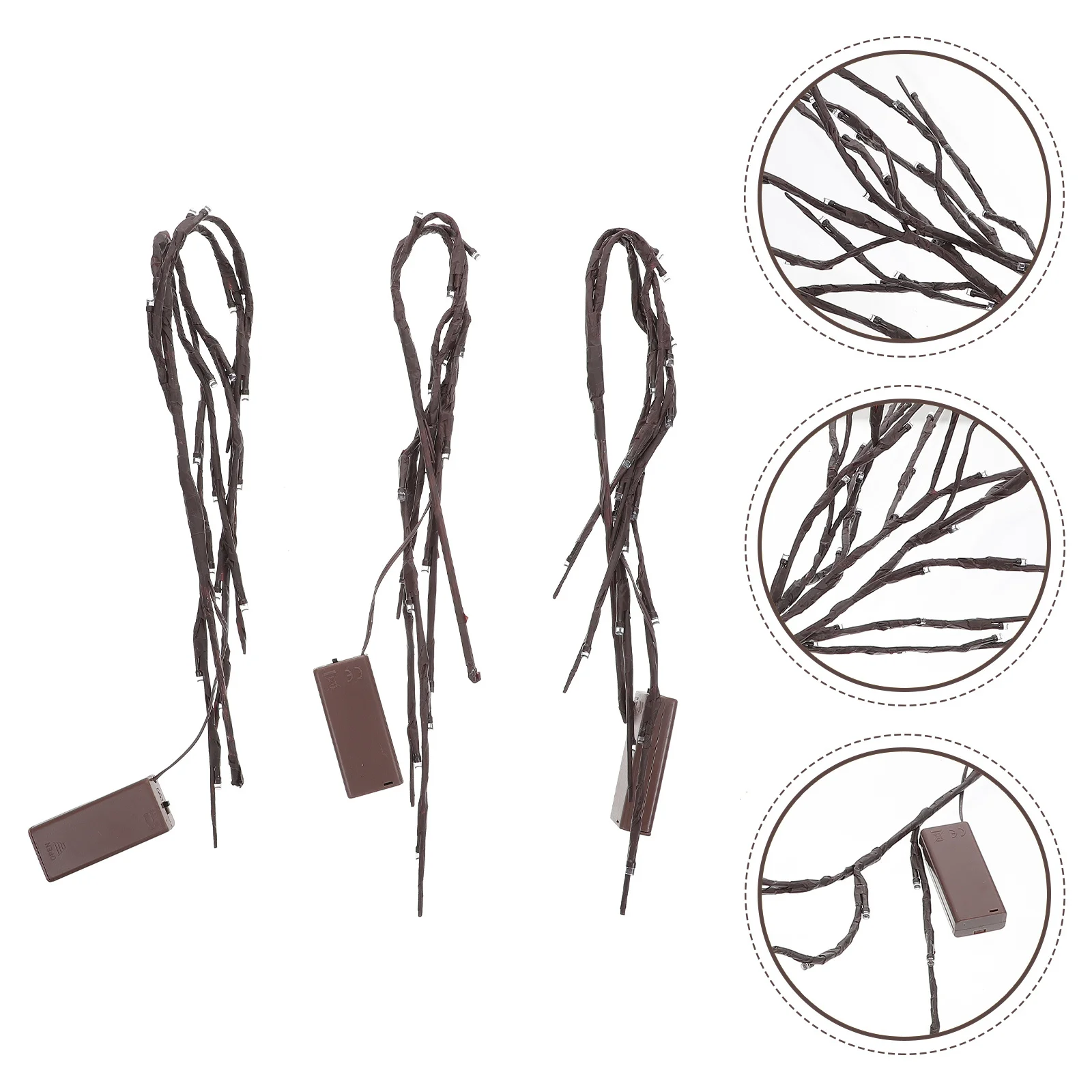 

3 pcs Led Lighted Branch Bendable Branch Lights Decorative Lamp For Bedroom Night Light Decor Kids Room Tabletop Gift