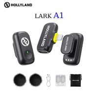 Hollyland Lark A1 Wireless Mini Microphone for iPhone & Android 48kHz/24-bit, 3-Level Intelligent Noise Cancel Microphone