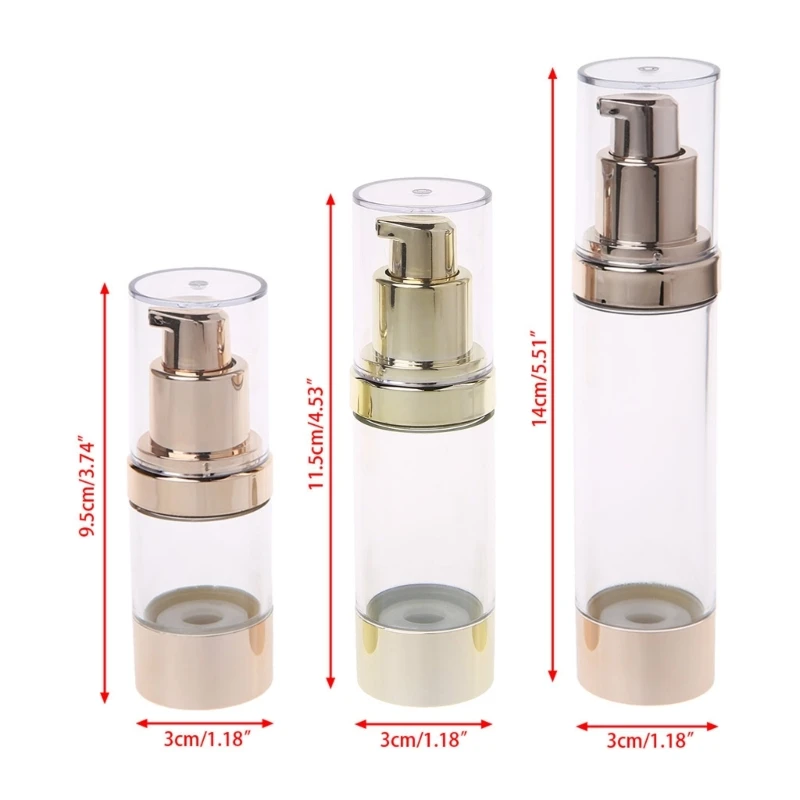 Lege Cosmetische Airless Fles Plastic Behandeling Pomp Reisflessen 15/30/50ML Dropshipping