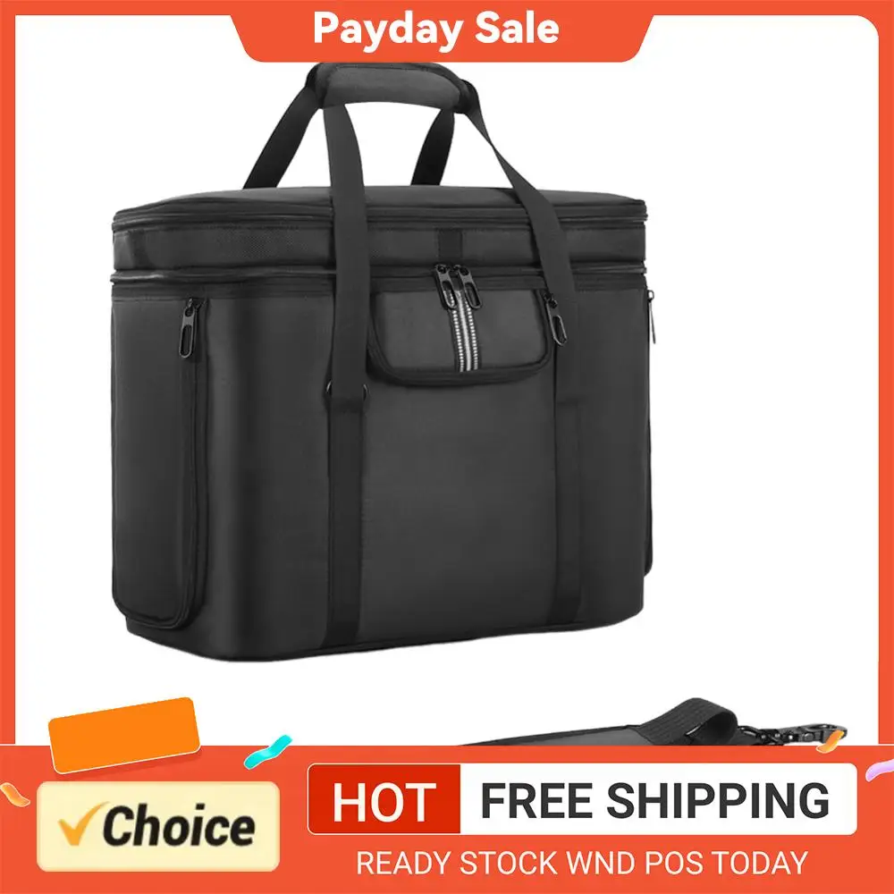Carrying Case Portable Power Station Bag Dustproof Travel Storage Bag Anti-drop for Ecoflow Delta 3 Plus/Solar
