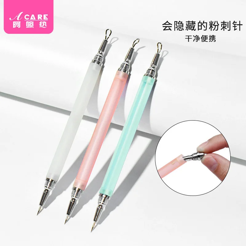 

DX01/Pimple pin/C1PQ0-Blackhead Removing Tweezers Acne Pimples Popping Tools Fat Particles Facial Cover Household Portab