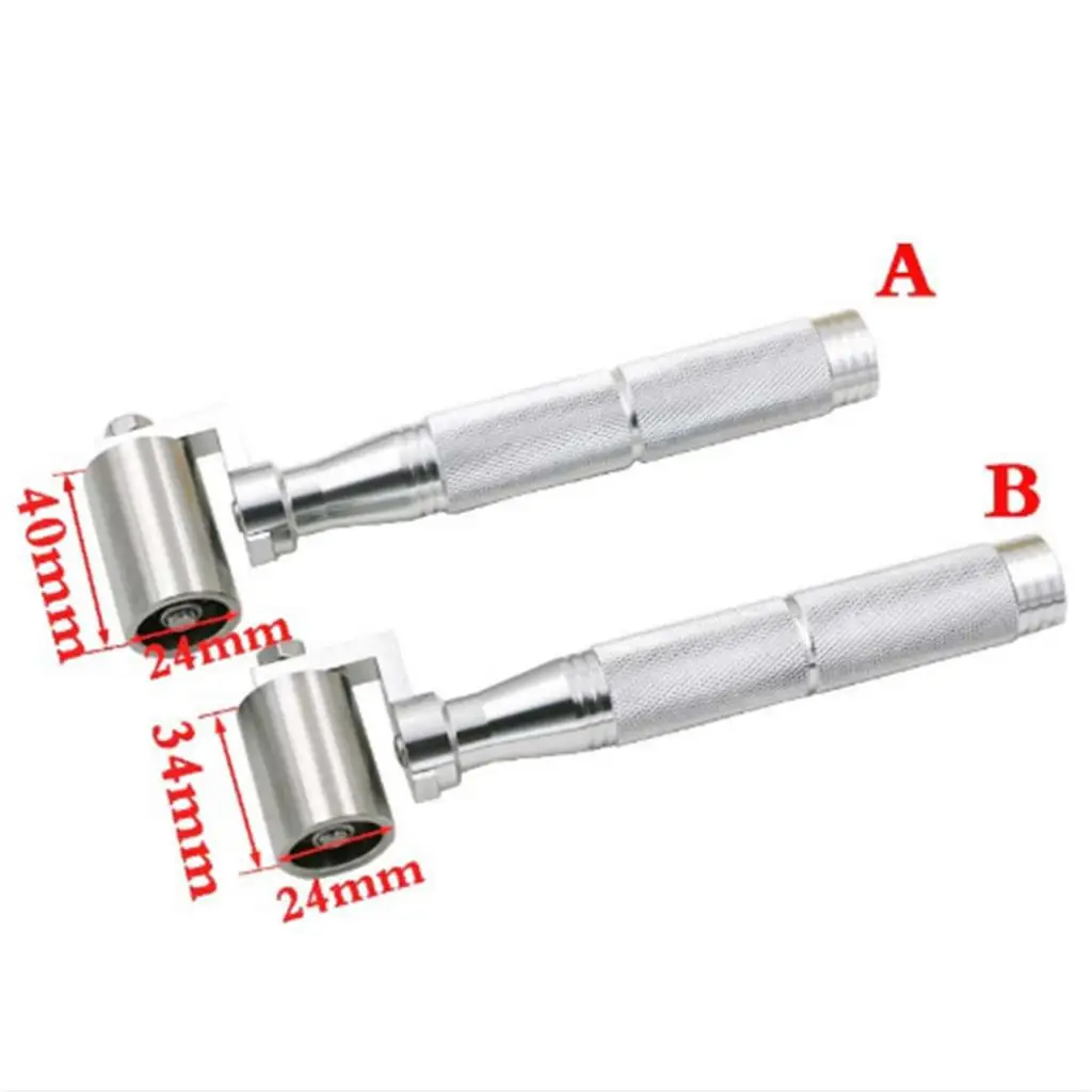 Hand Wall Paper Roller Stainless Steel Pressure Wheel DIY Seam Tool for Bedroom Living Room Renovation